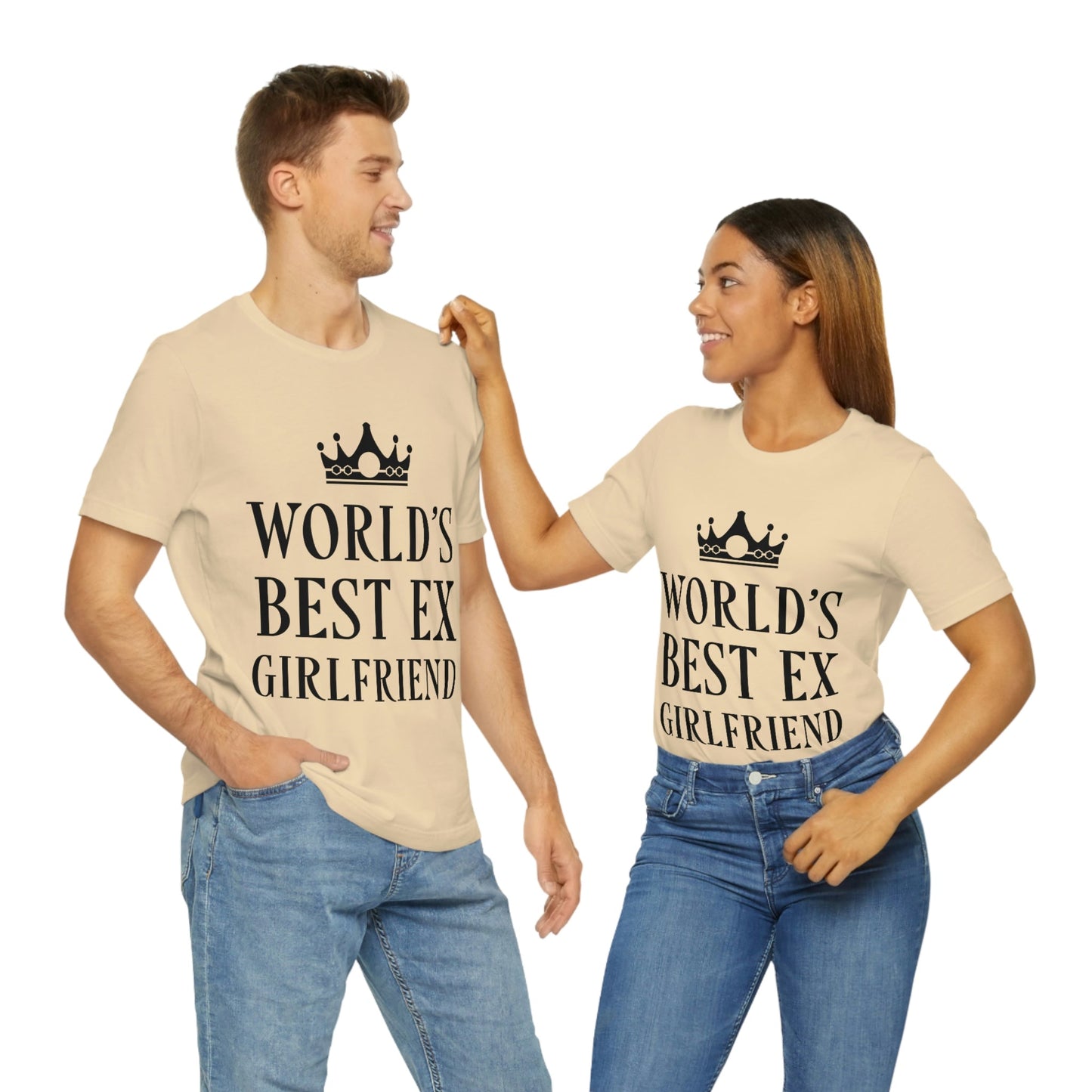 Worlds Best Ex Girlfriend Anti Valentine Day Unisex Jersey Short Sleeve T-Shirt Ichaku [Perfect Gifts Selection]