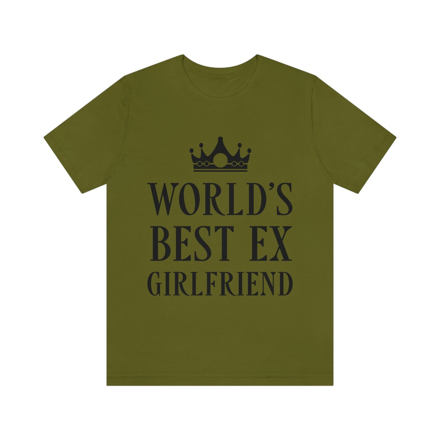 Worlds Best Ex Girlfriend Anti Valentine Day Unisex Jersey Short Sleeve T-Shirt Ichaku [Perfect Gifts Selection]