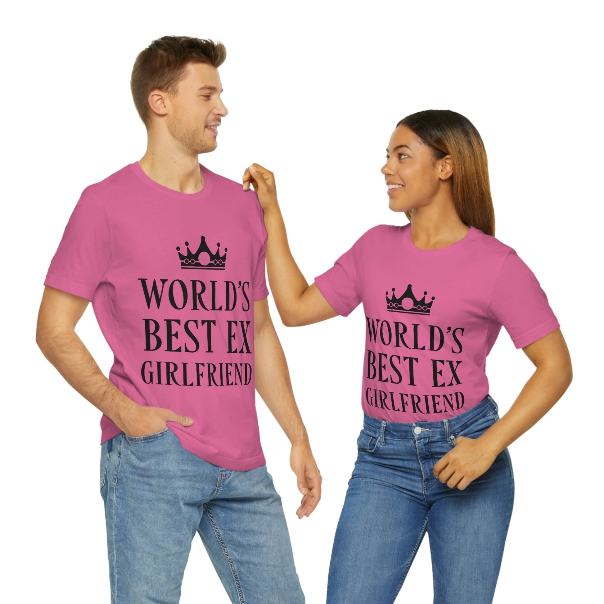 Worlds Best Ex Girlfriend Anti Valentine Day Unisex Jersey Short Sleeve T-Shirt Ichaku [Perfect Gifts Selection]