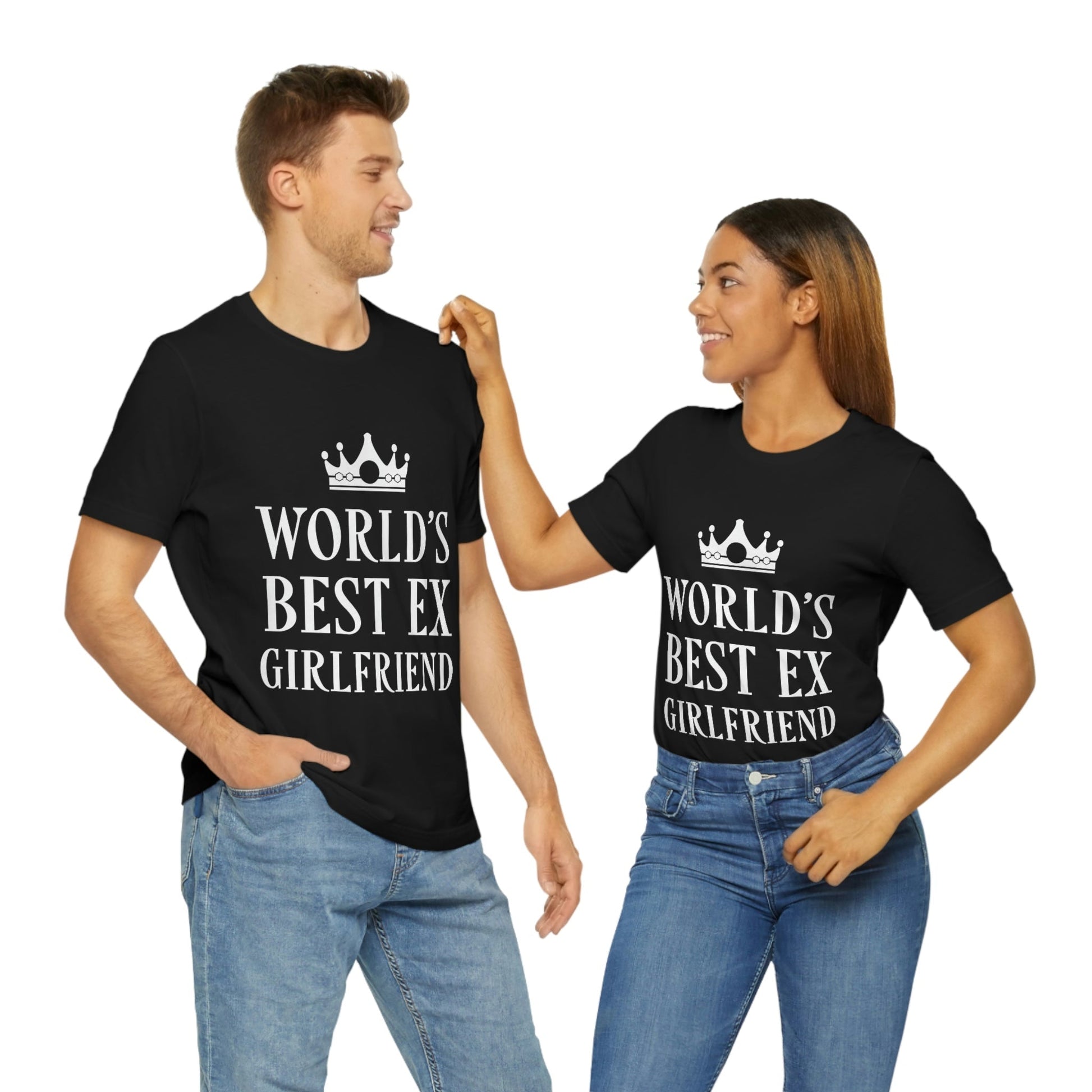 Worlds Best Ex Girlfriend Anti Valentine Day Unisex Jersey Short Sleeve T-Shirt Ichaku [Perfect Gifts Selection]