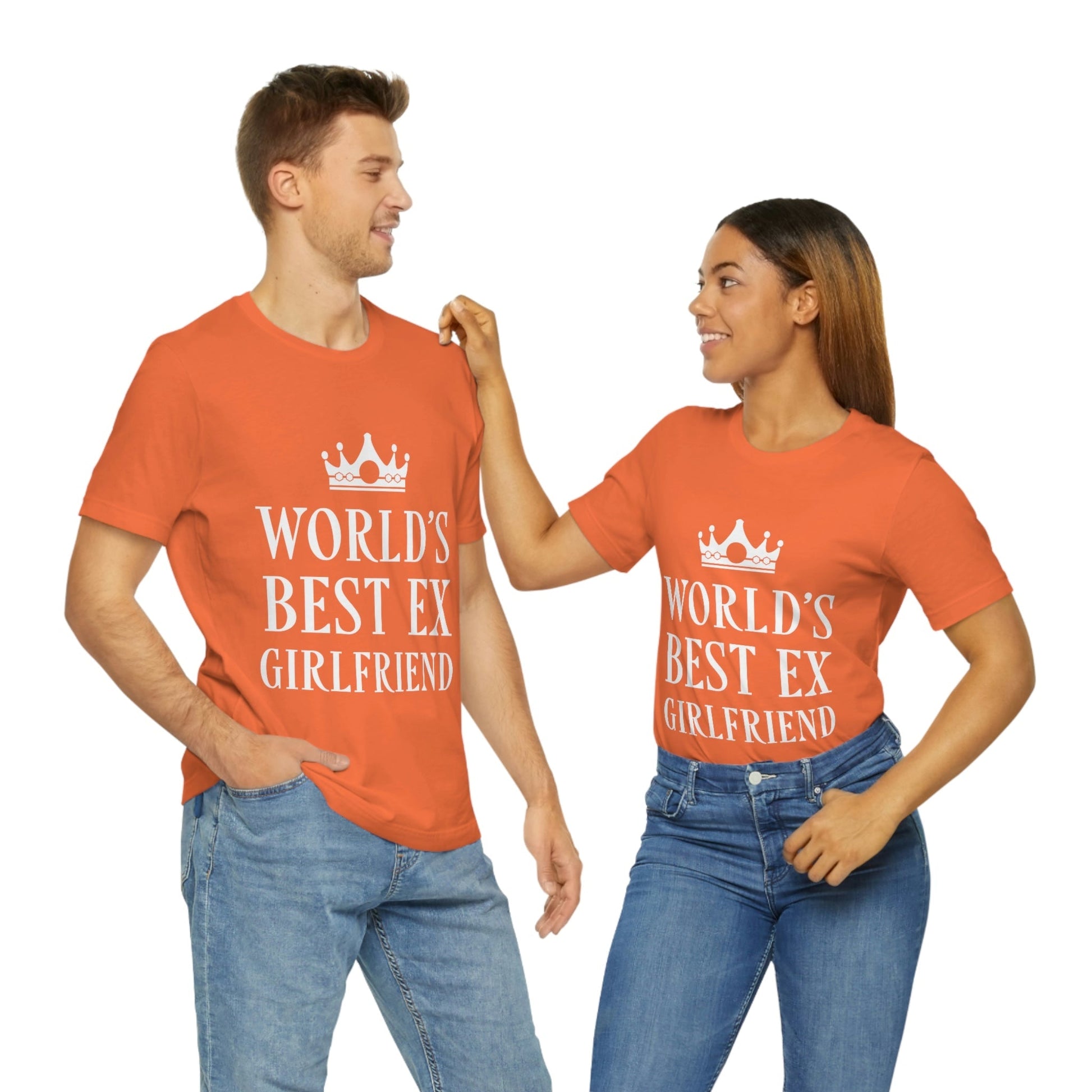 Worlds Best Ex Girlfriend Anti Valentine Day Unisex Jersey Short Sleeve T-Shirt Ichaku [Perfect Gifts Selection]