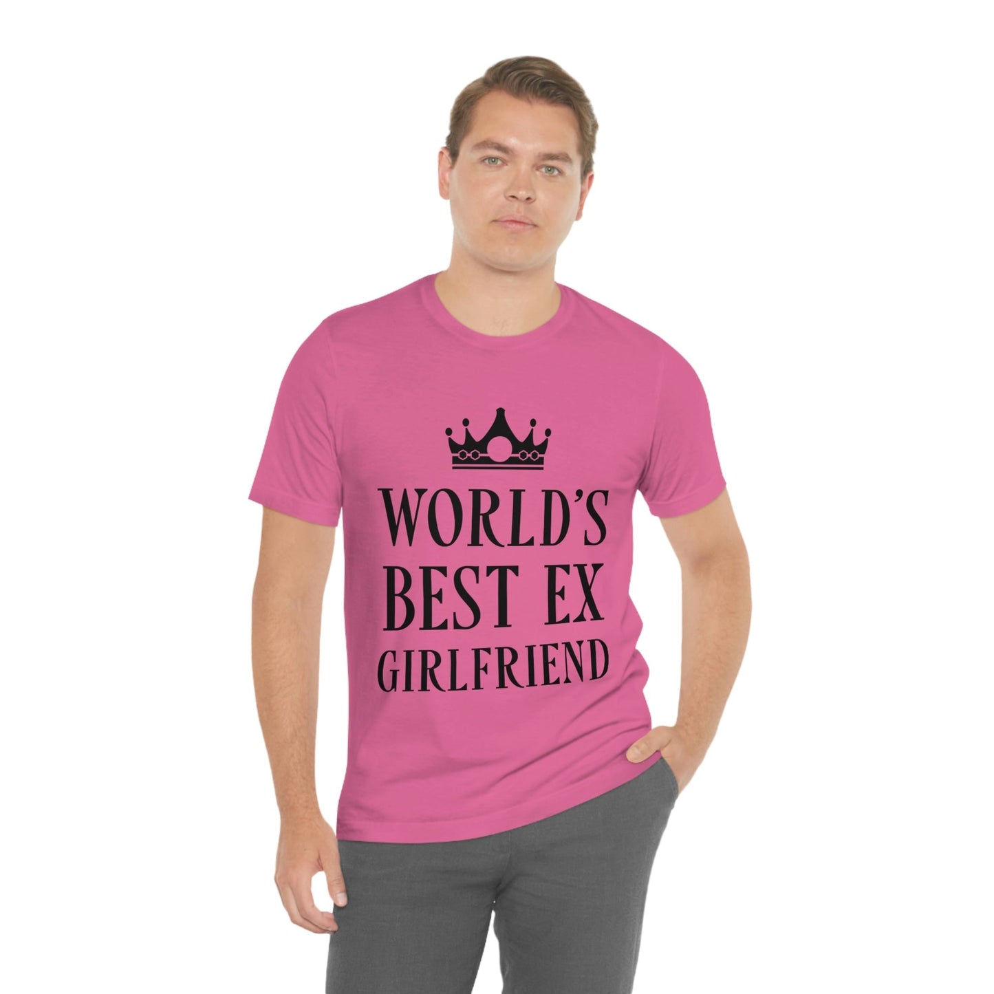 Worlds Best Ex Girlfriend Anti Valentine Day Unisex Jersey Short Sleeve T-Shirt Ichaku [Perfect Gifts Selection]