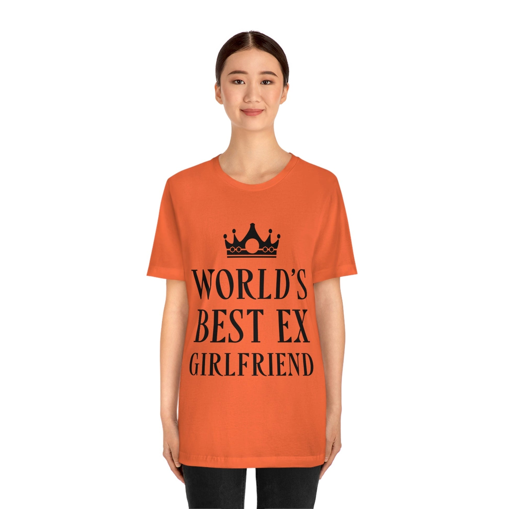 Worlds Best Ex Girlfriend Anti Valentine Day Unisex Jersey Short Sleeve T-Shirt Ichaku [Perfect Gifts Selection]