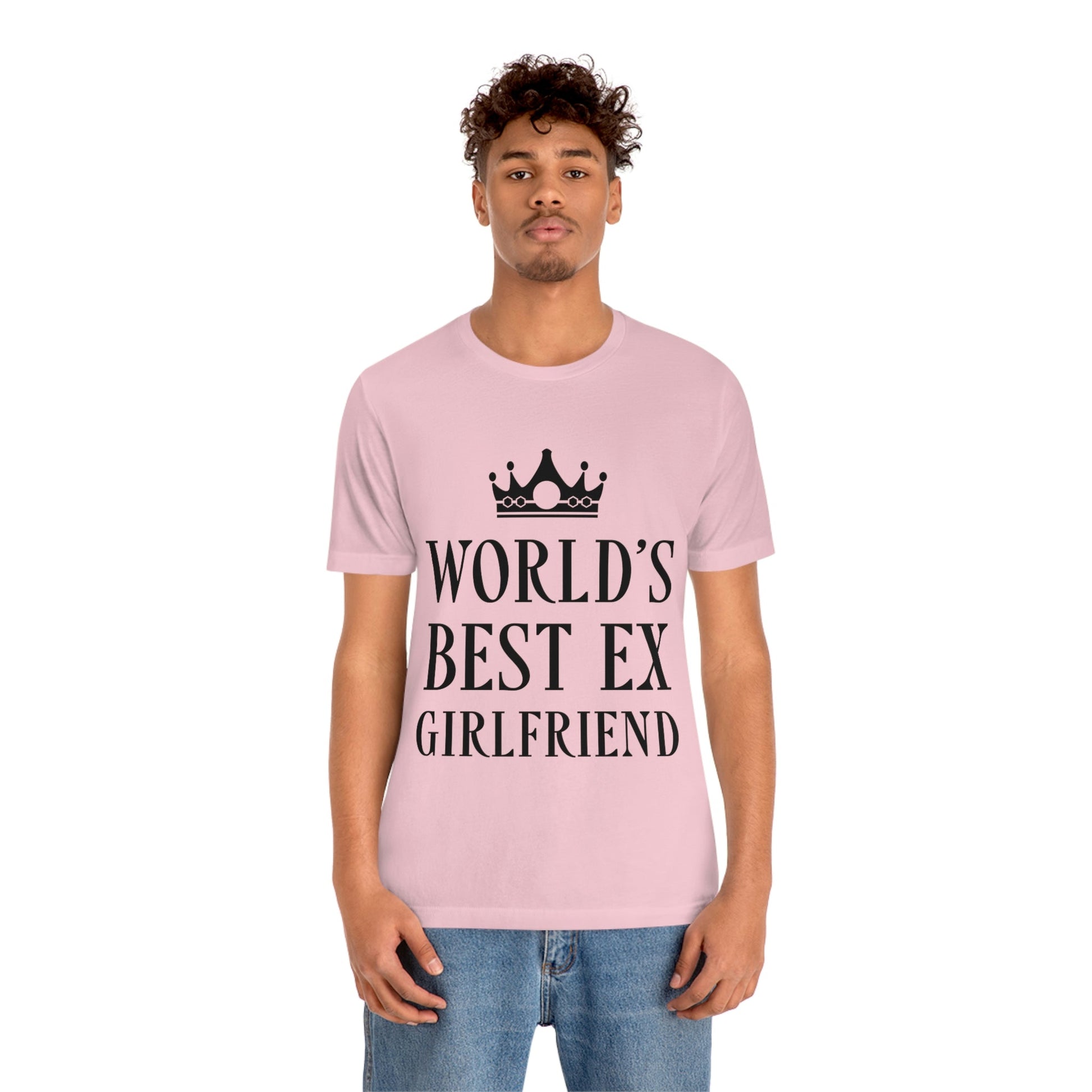 Worlds Best Ex Girlfriend Anti Valentine Day Unisex Jersey Short Sleeve T-Shirt Ichaku [Perfect Gifts Selection]