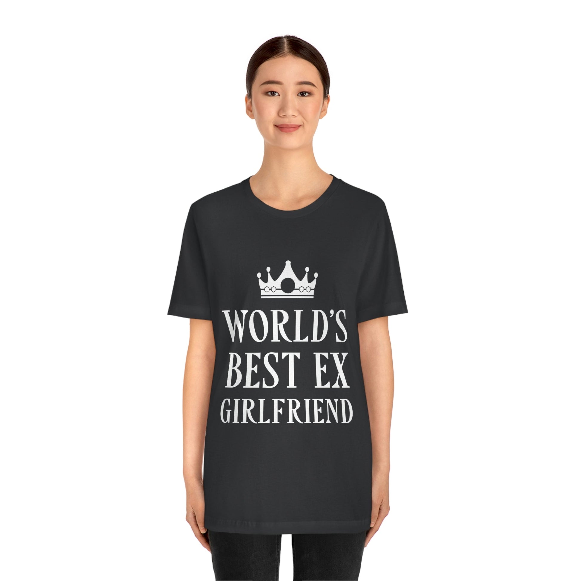 Worlds Best Ex Girlfriend Anti Valentine Day Unisex Jersey Short Sleeve T-Shirt Ichaku [Perfect Gifts Selection]