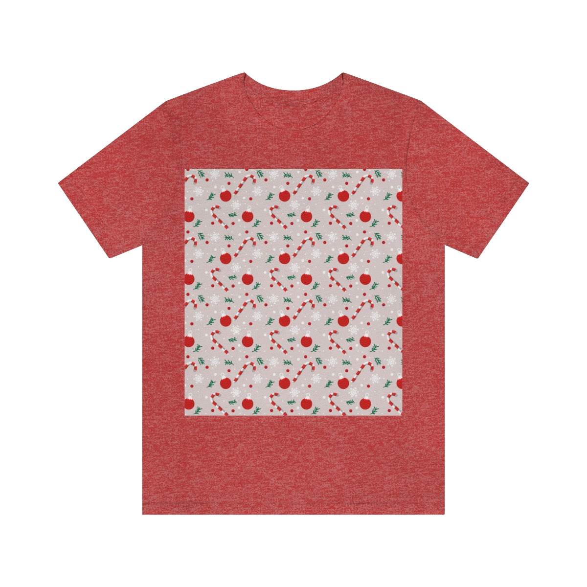 Xmas Ho-Ho-Ho Pattern Happy New Year Unisex Jersey Short Sleeve T-Shirt Ichaku [Perfect Gifts Selection]