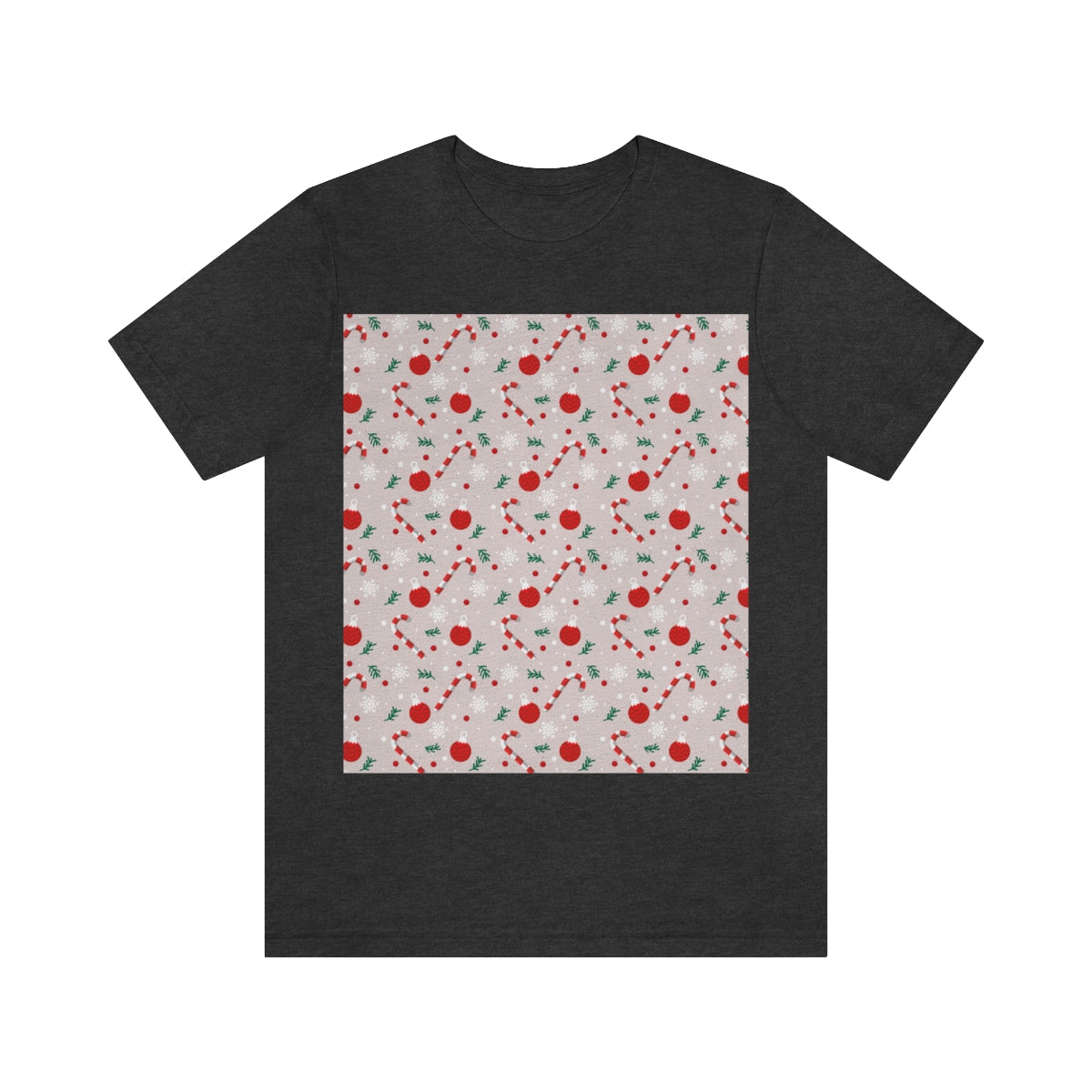 Xmas Ho-Ho-Ho Pattern Happy New Year Unisex Jersey Short Sleeve T-Shirt Ichaku [Perfect Gifts Selection]