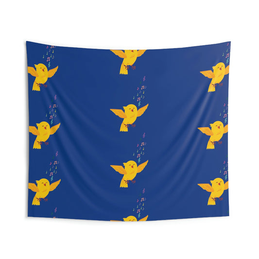 Yellow Canary Happy Birds Lover Indoor Wall Tapestries Ichaku [Perfect Gifts Selection]
