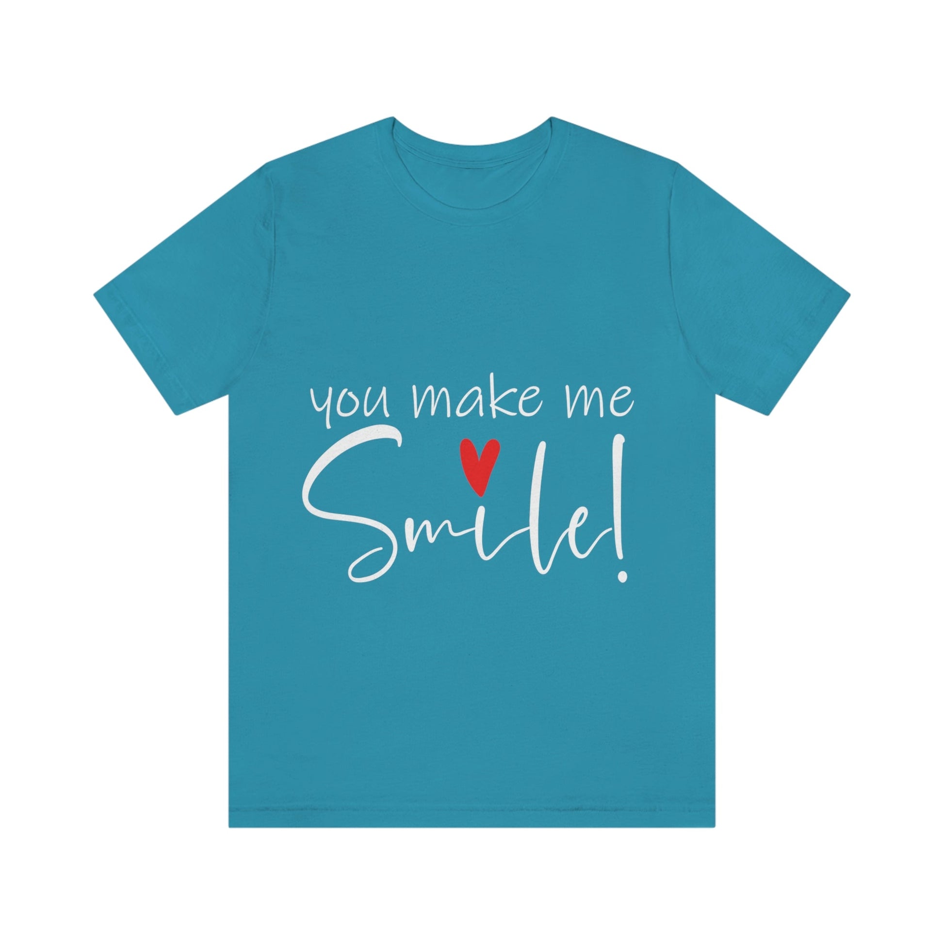 You Make me Smile Empowering Quotes Unisex Jersey Short Sleeve T-Shirt Ichaku [Perfect Gifts Selection]