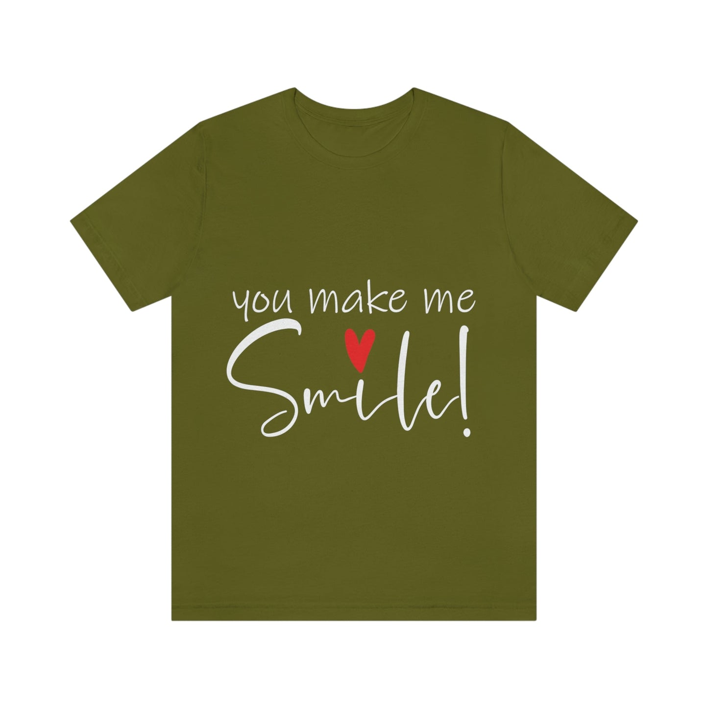 You Make me Smile Empowering Quotes Unisex Jersey Short Sleeve T-Shirt Ichaku [Perfect Gifts Selection]