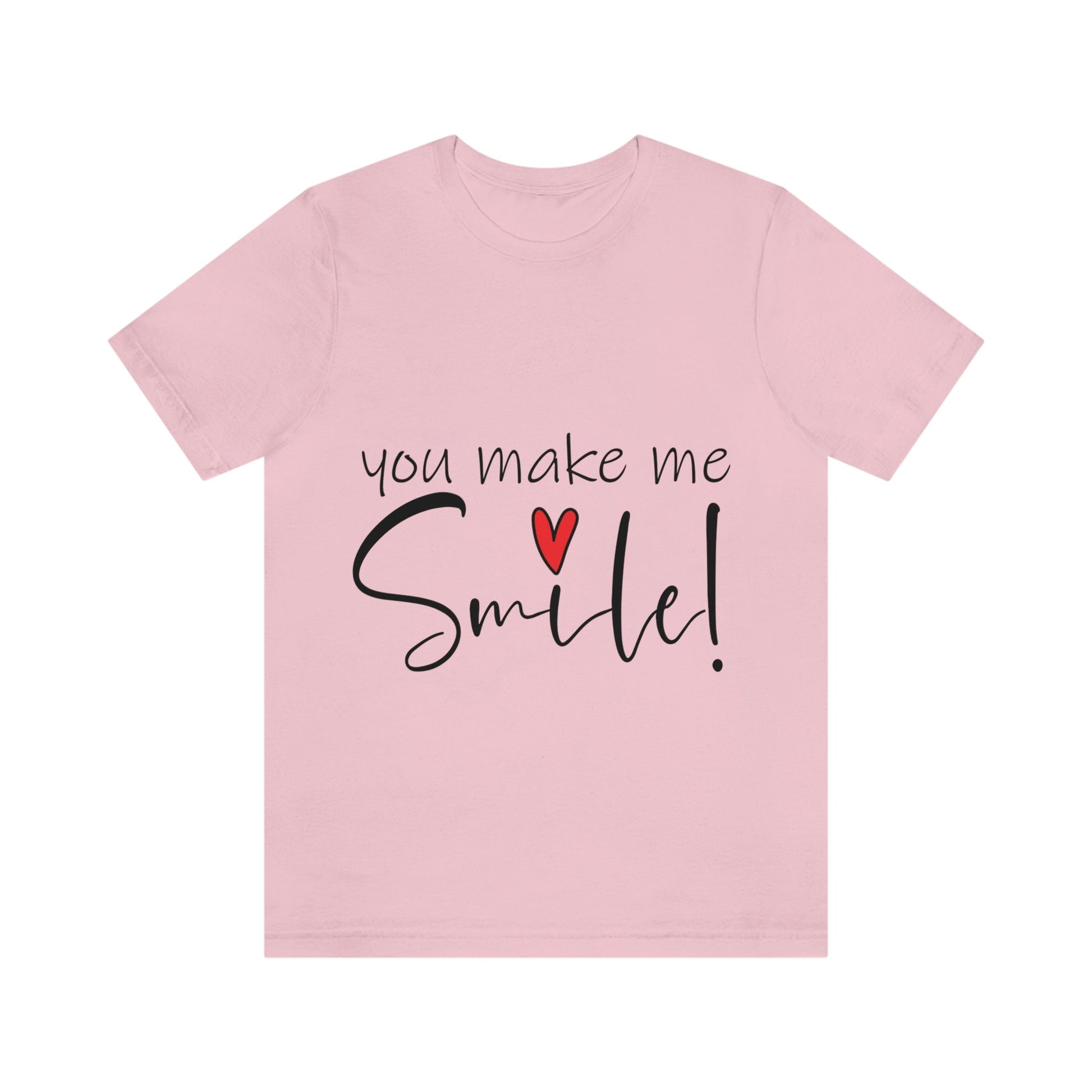 You Make me Smile Empowering Quotes Unisex Jersey Short Sleeve T-Shirt Ichaku [Perfect Gifts Selection]