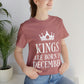 Kings Are Born in December Happy Birthday Unisex Jersey Short Sleeve T-Shirt