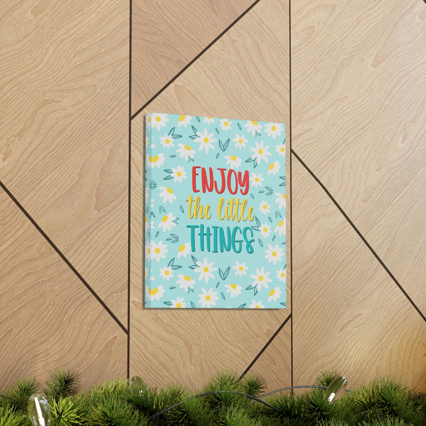 Enjoy The Little Things Aesthetic Classic Art Canvas Gallery Wraps