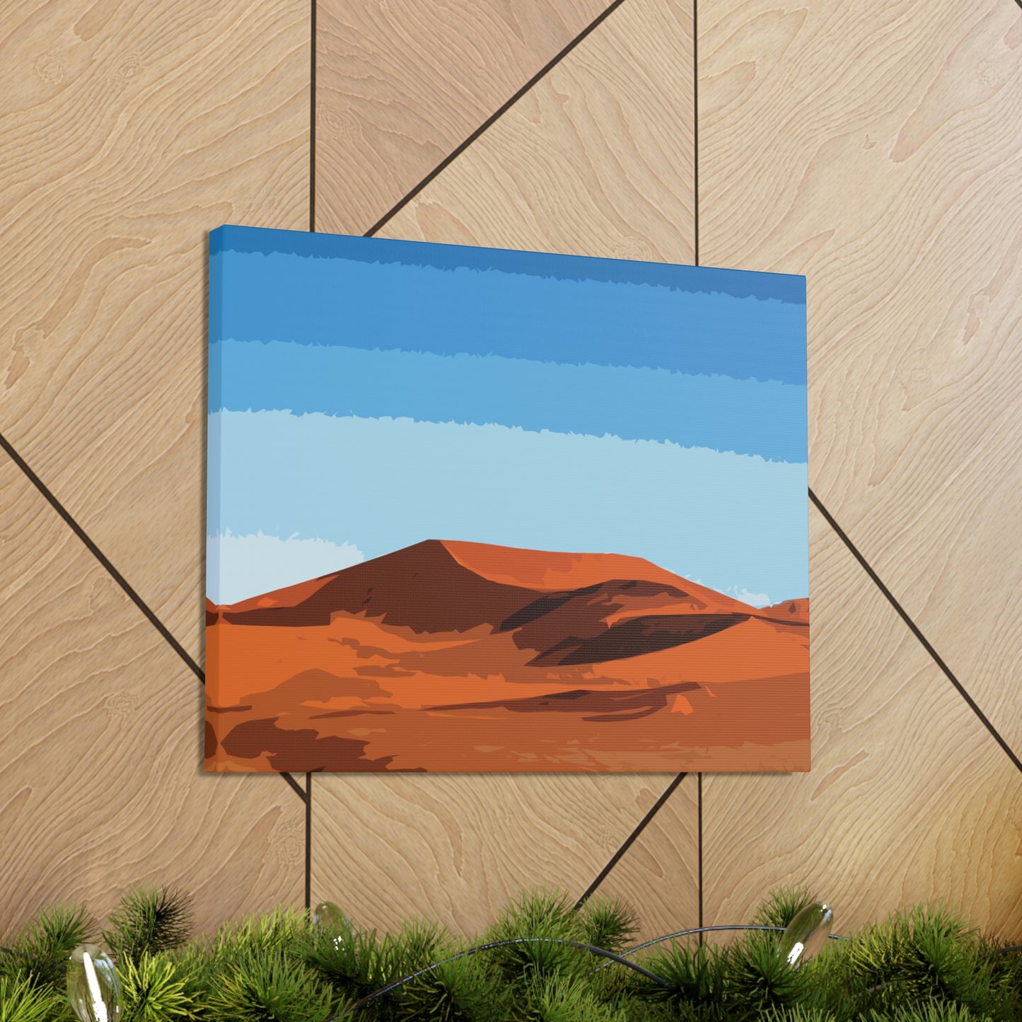 Landscape Desert Orange Sand Abstract Nature Modern Aesthetics Aesthetic Classic Art Canvas Gallery Wraps