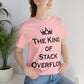 The King of Stack Overflow IT Funny Coding Unisex Jersey Short Sleeve T-Shirt