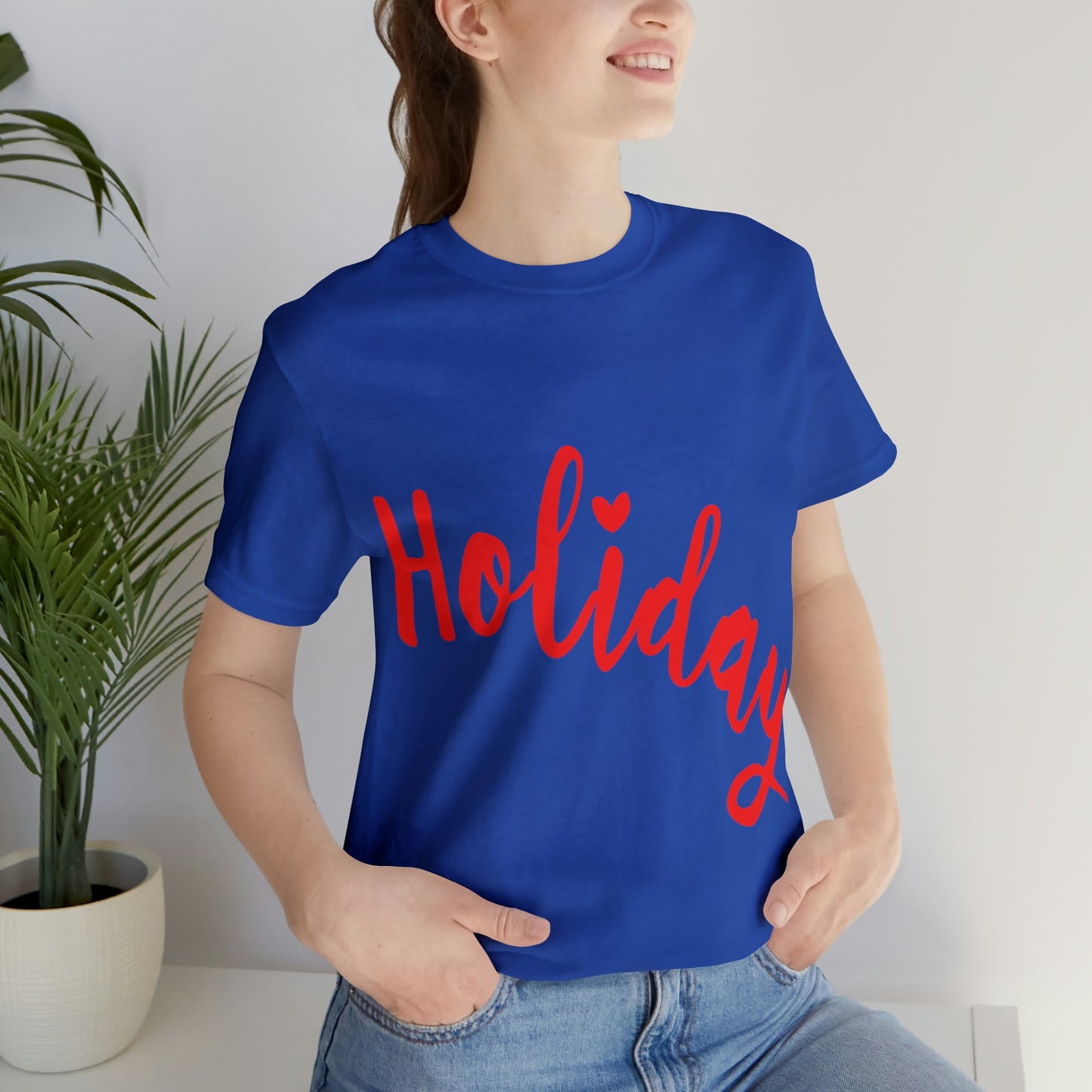 Holidays Red Text Weekend Quotes Unisex Jersey Short Sleeve T-Shirt