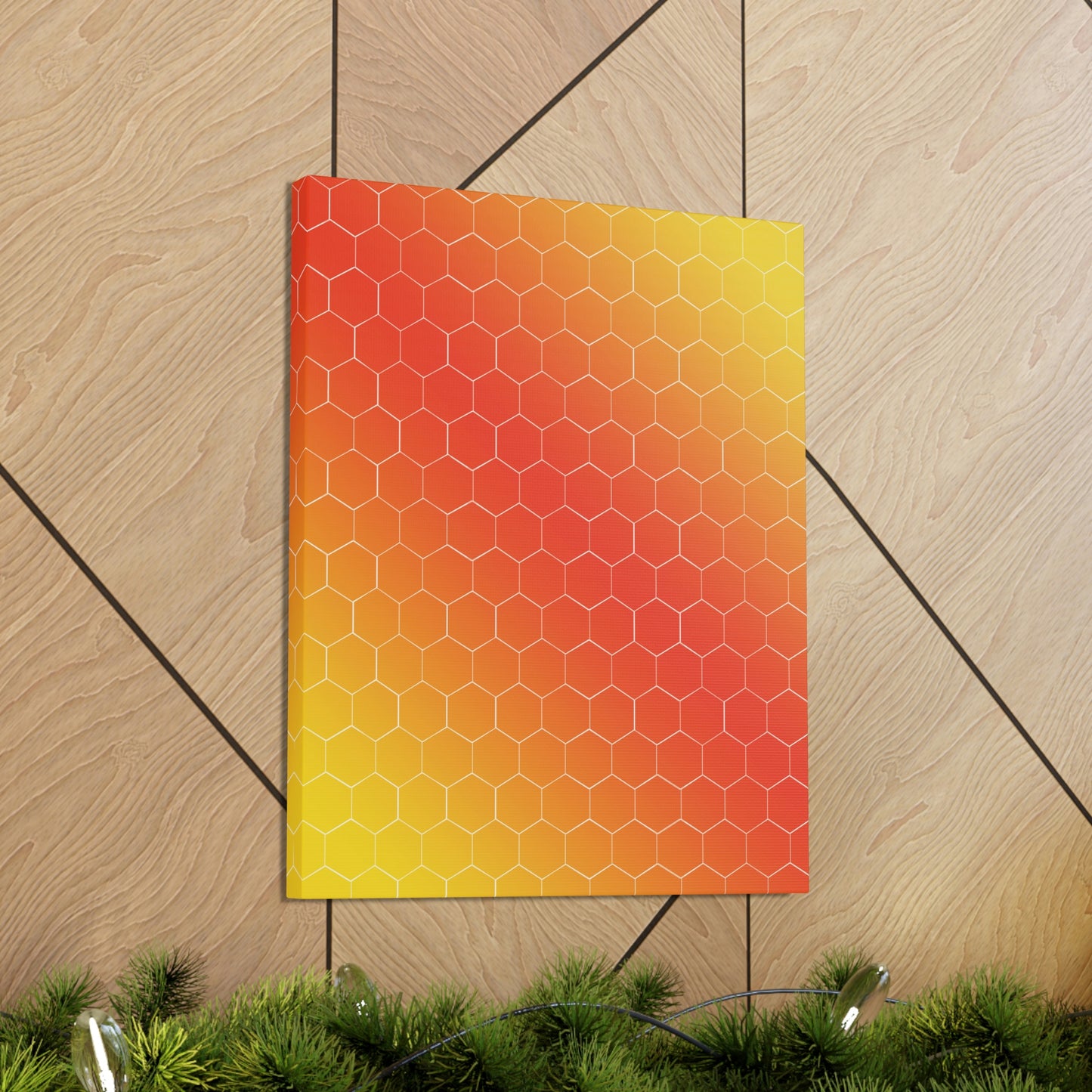 Bee Honeycomb Honey Nature Lovers Classic Art Canvas Gallery Wraps