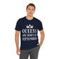 Queens Are Born in September Happy Birthday Unisex Jersey Short Sleeve T-Shirt