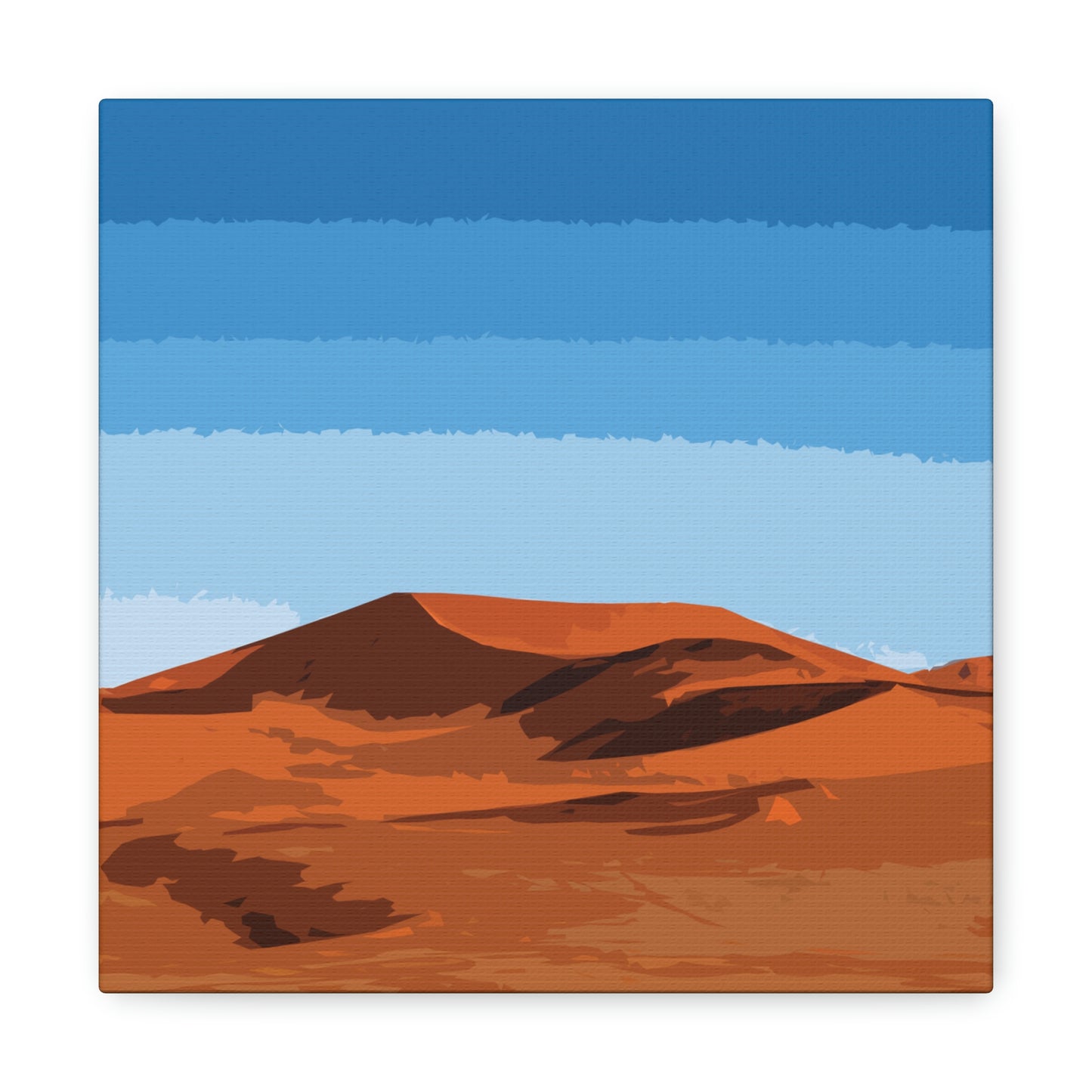 Landscape Desert Orange Sand Abstract Nature Modern Aesthetics Aesthetic Classic Art Canvas Gallery Wraps