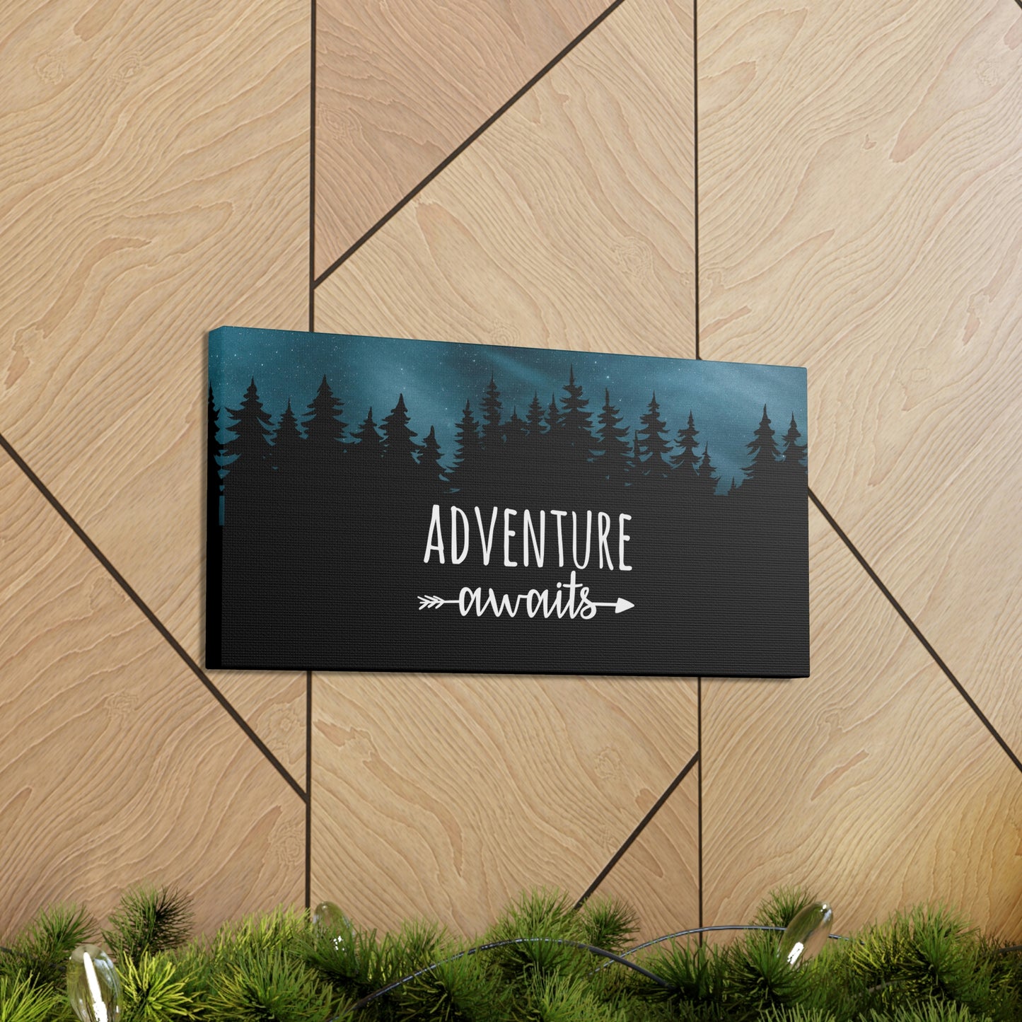 Adventure Awaits Art Vacation Landscape Explore Aesthetic Classic Art Canvas Gallery Wraps