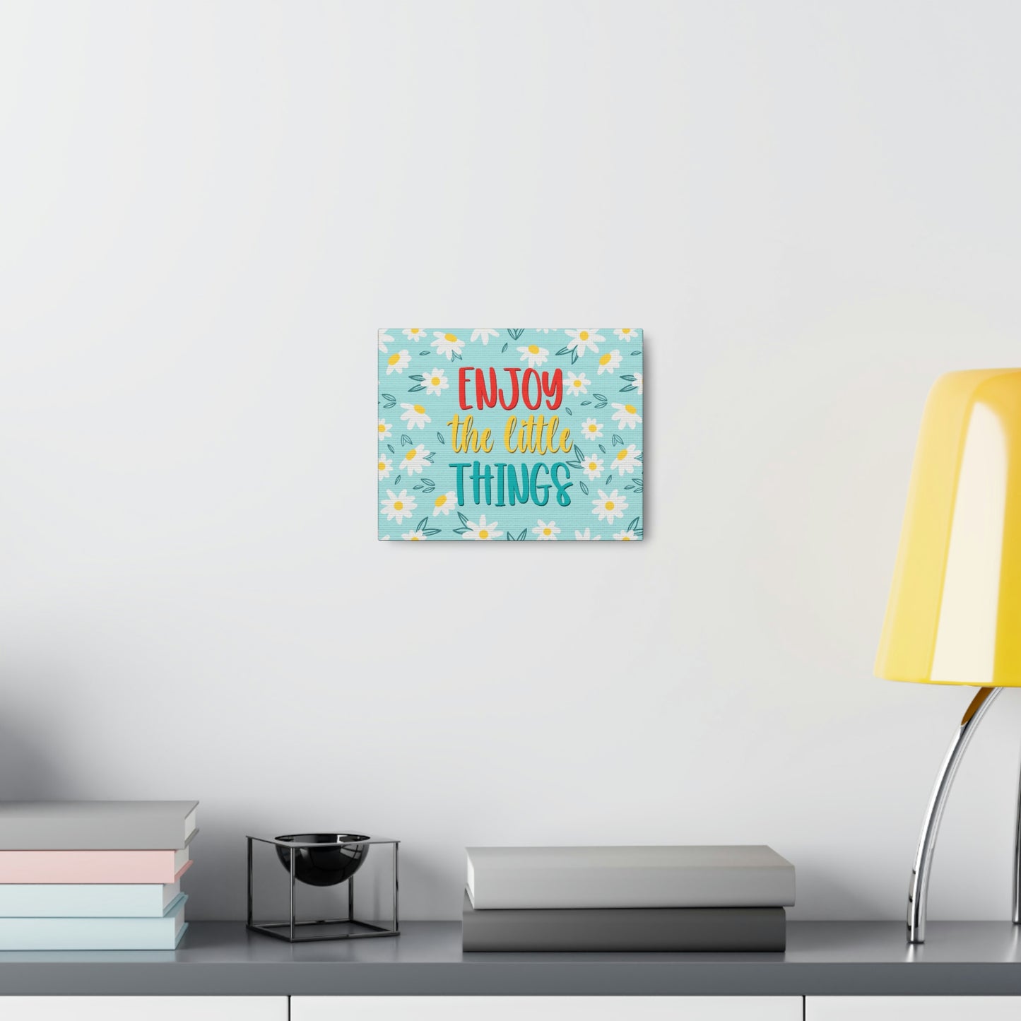 Enjoy The Little Things Aesthetic Classic Art Canvas Gallery Wraps