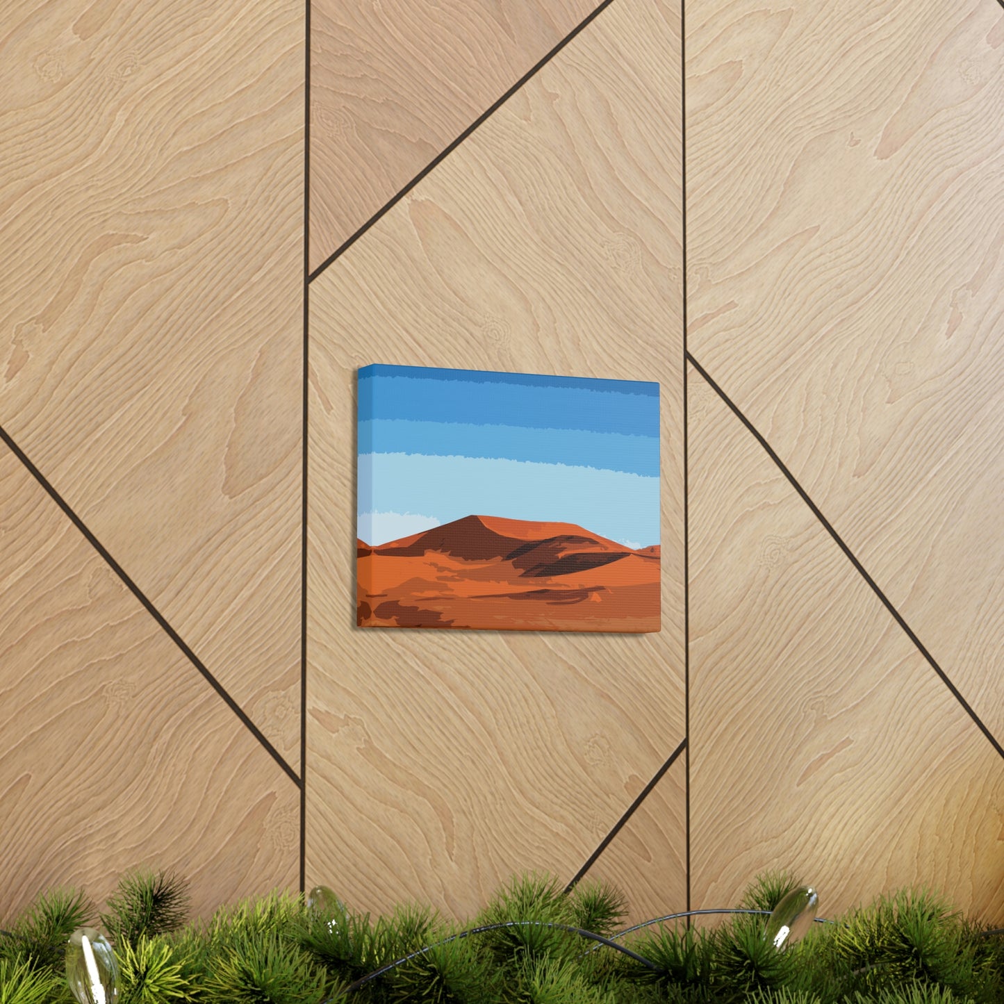 Landscape Desert Orange Sand Abstract Nature Modern Aesthetics Aesthetic Classic Art Canvas Gallery Wraps