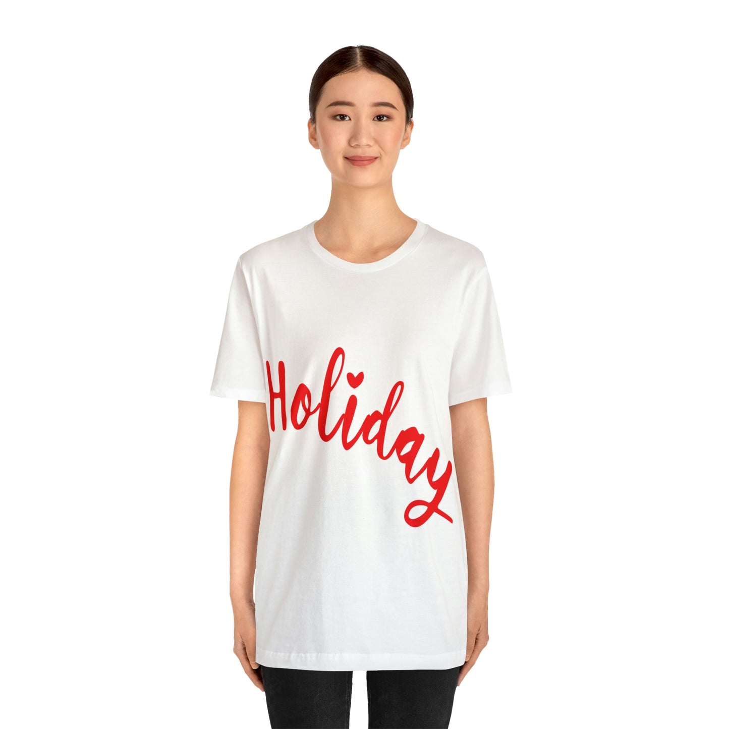 Holidays Red Text Weekend Quotes Unisex Jersey Short Sleeve T-Shirt