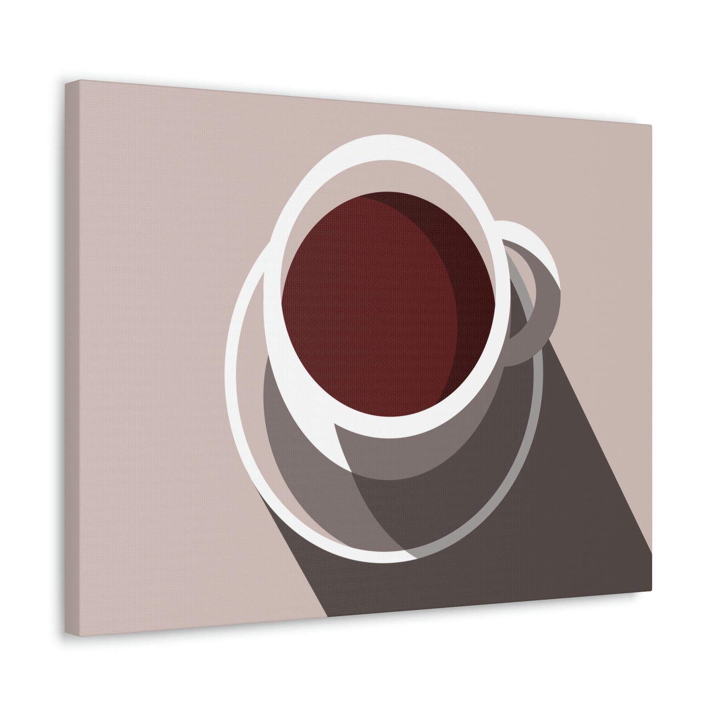 Cup Of Coffee Minimal Art Aesthetic Beige Aesthetic Classic Art Canvas Gallery Wraps