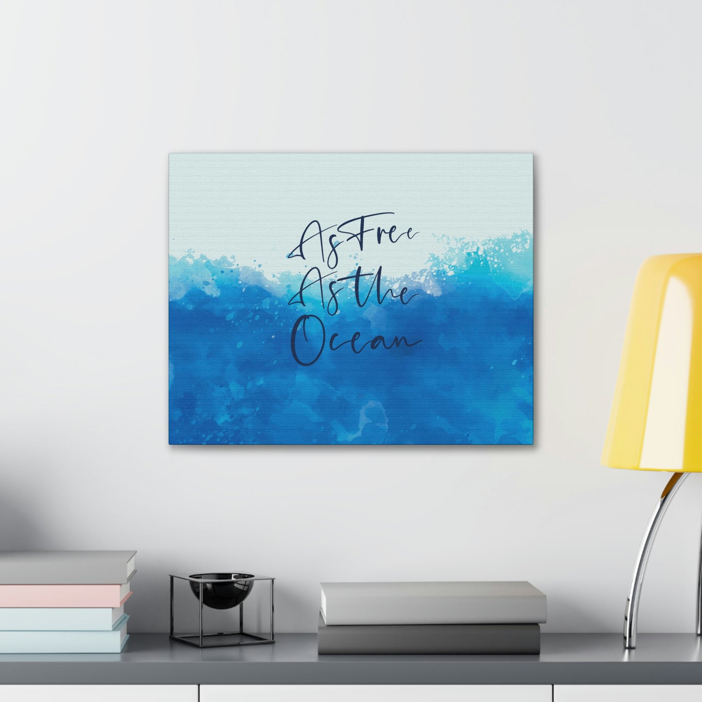 As Free As The Ocean Relationship Quotes Aesthetic Classic Art Canvas Gallery Wraps