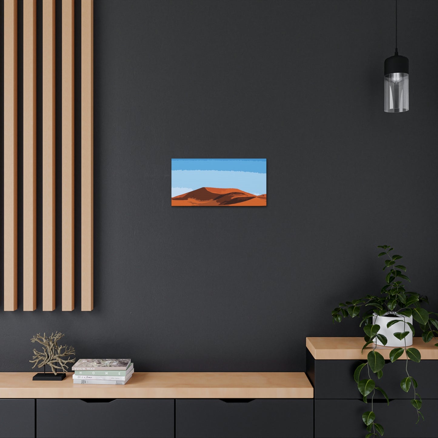 Landscape Desert Orange Sand Abstract Nature Modern Aesthetics Aesthetic Classic Art Canvas Gallery Wraps