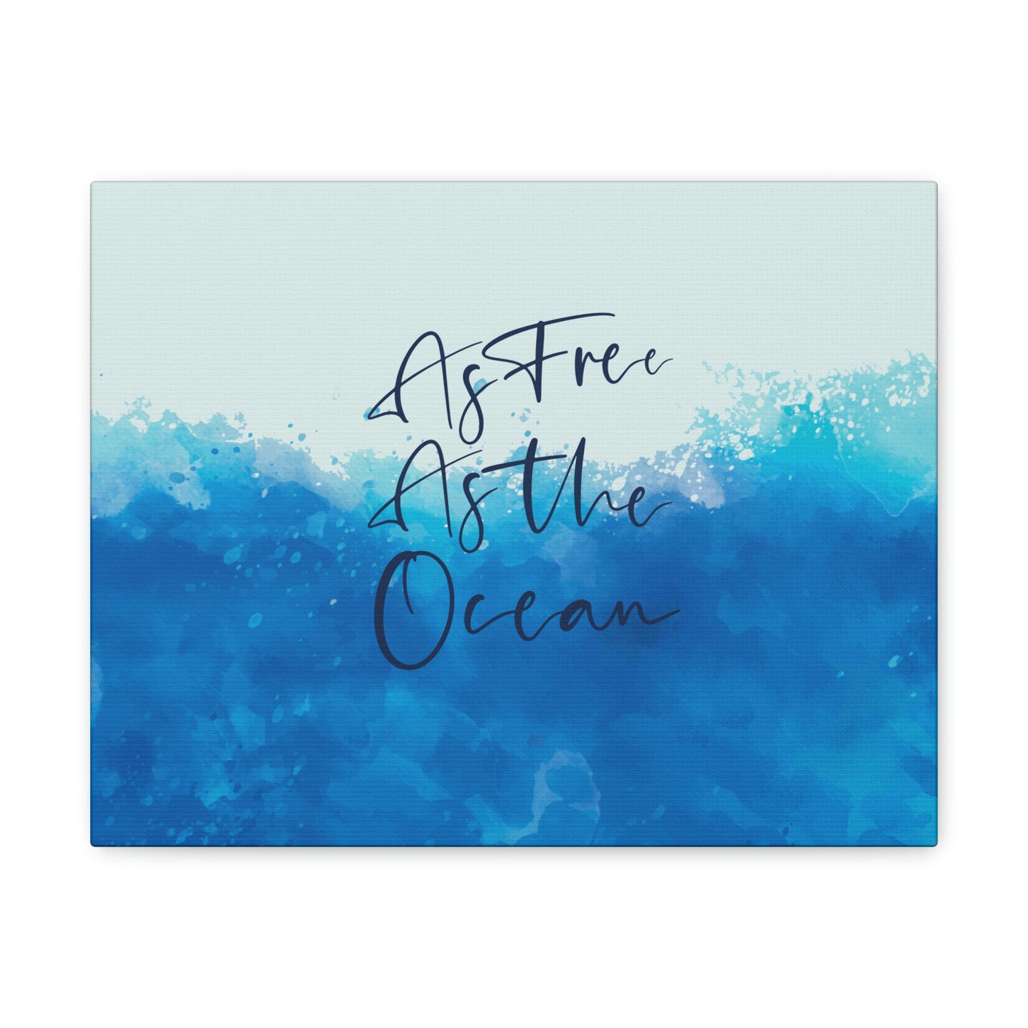 As Free As The Ocean Relationship Quotes Aesthetic Classic Art Canvas Gallery Wraps