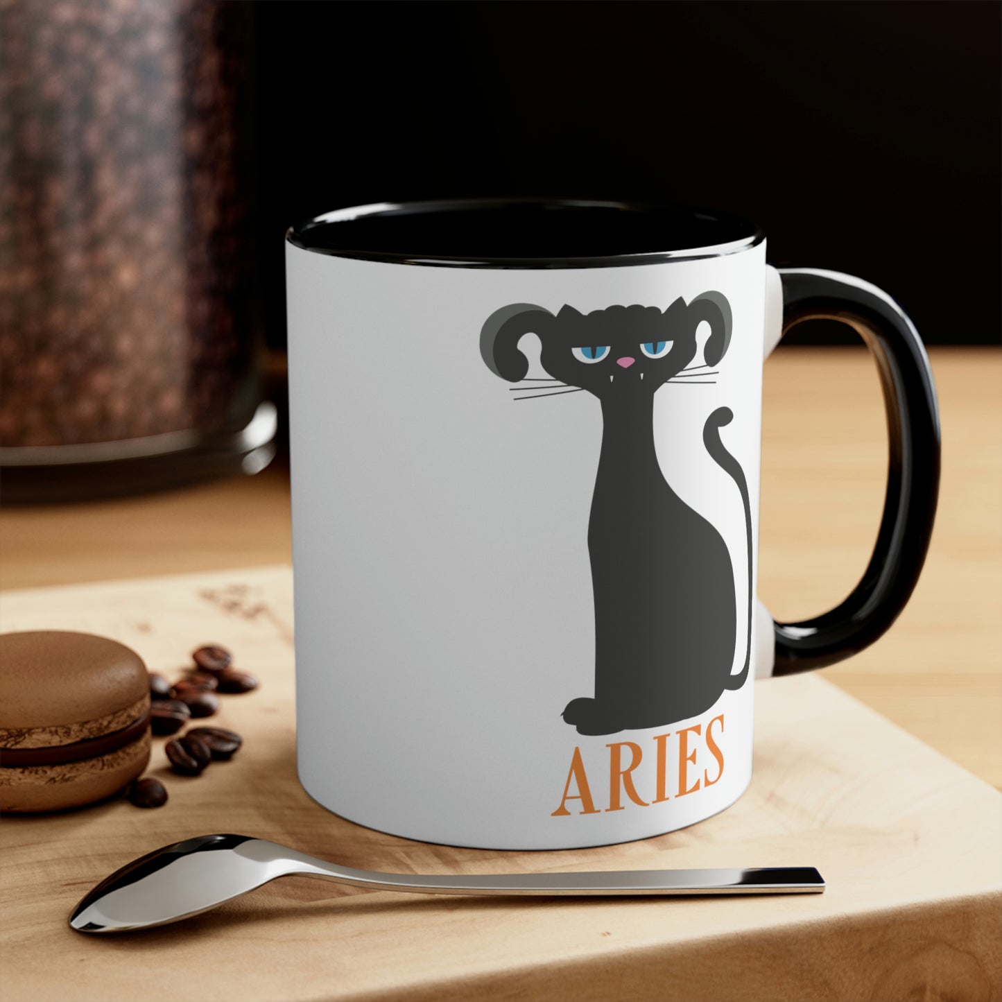 Aries Cat Zodiac Sign Classic Accent Coffee Mug 11oz