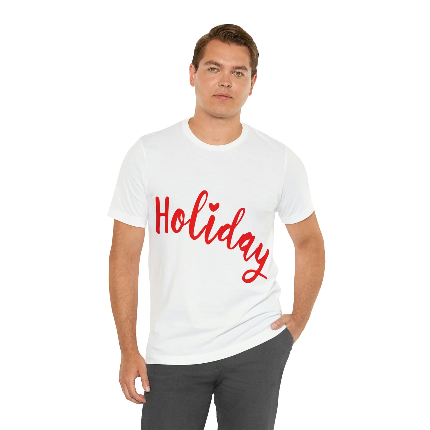 Holidays Red Text Weekend Quotes Unisex Jersey Short Sleeve T-Shirt