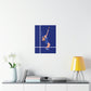 Tennis Player Blue Art Sports Team Premium Matte Vertical Posters