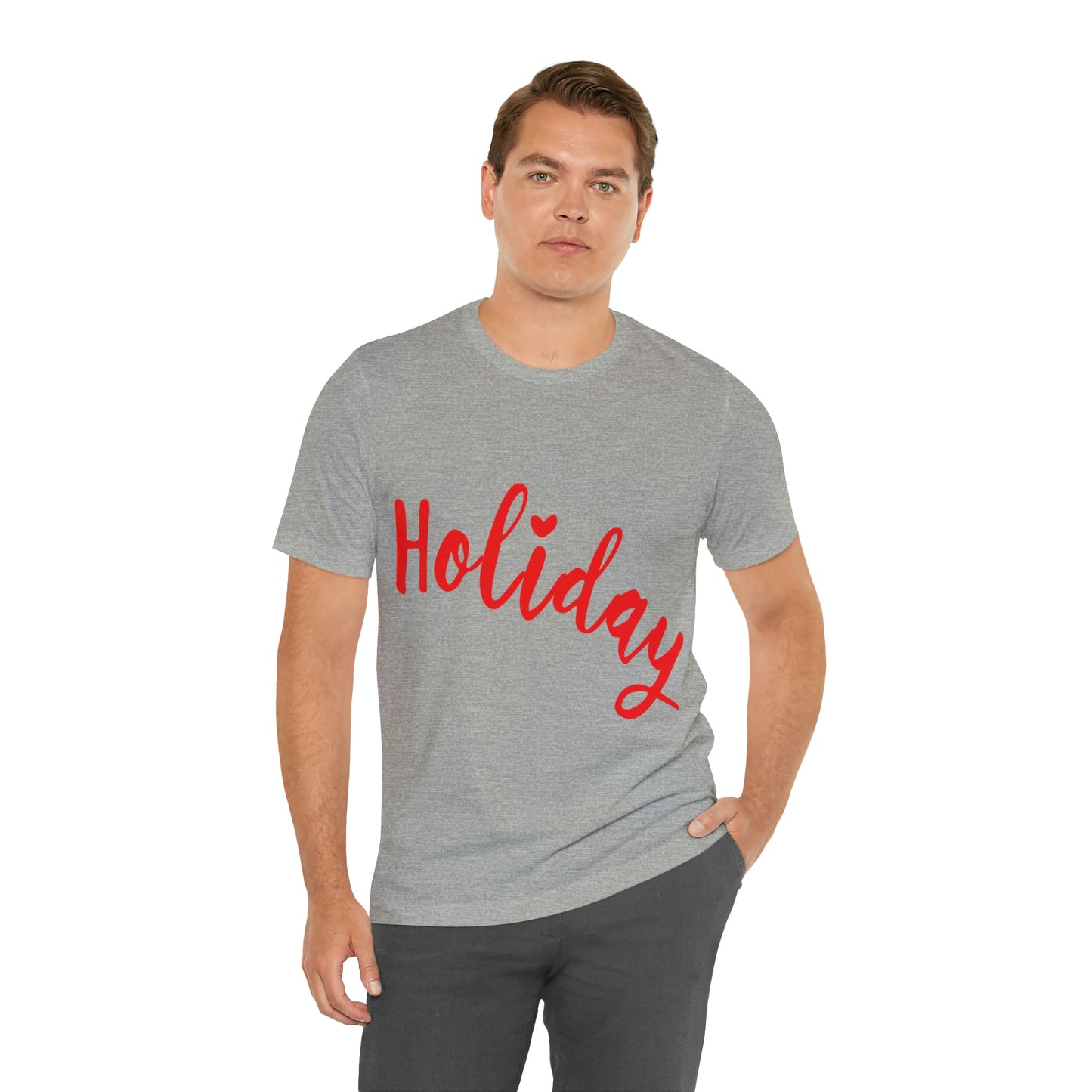 Holidays Red Text Weekend Quotes Unisex Jersey Short Sleeve T-Shirt