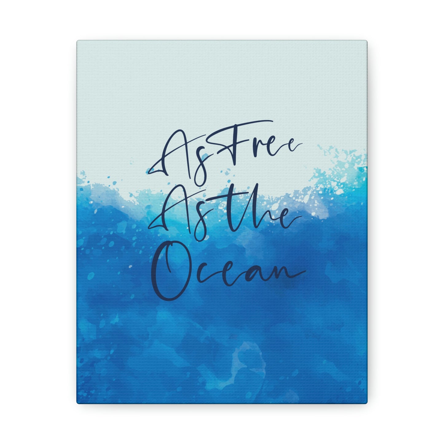 As Free As The Ocean Relationship Quotes Aesthetic Classic Art Canvas Gallery Wraps