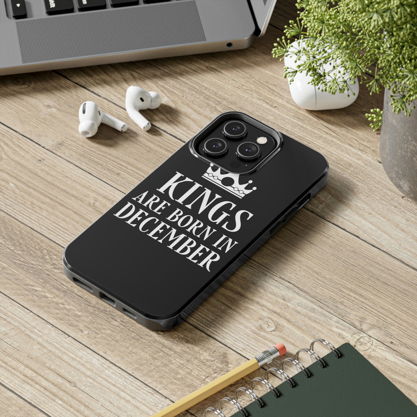 Kngs Are Born in December Happy Birthday Tough Phone Cases Case-Mate