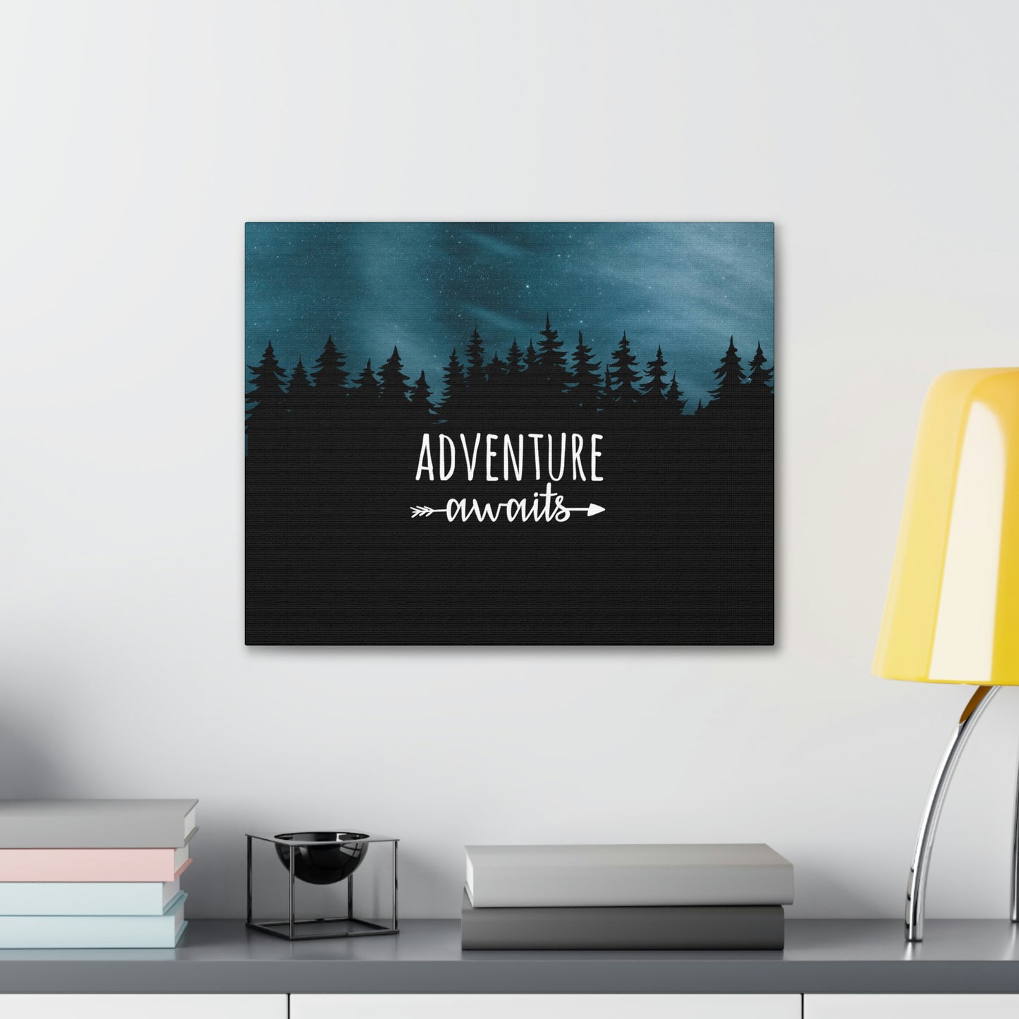 Adventure Awaits Art Vacation Landscape Explore Aesthetic Classic Art Canvas Gallery Wraps