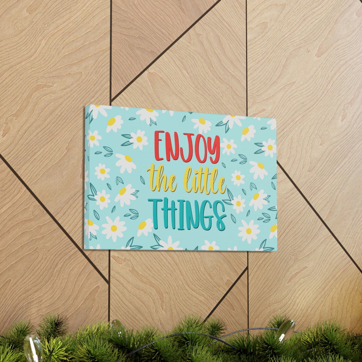 Enjoy The Little Things Aesthetic Classic Art Canvas Gallery Wraps