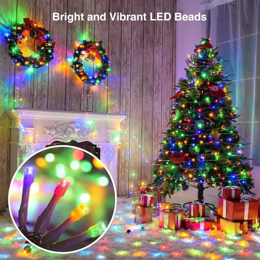 100 LED String Lights Decorative String Hanging Lights with 8 Modes Ichaku [Perfect Gifts Selection]