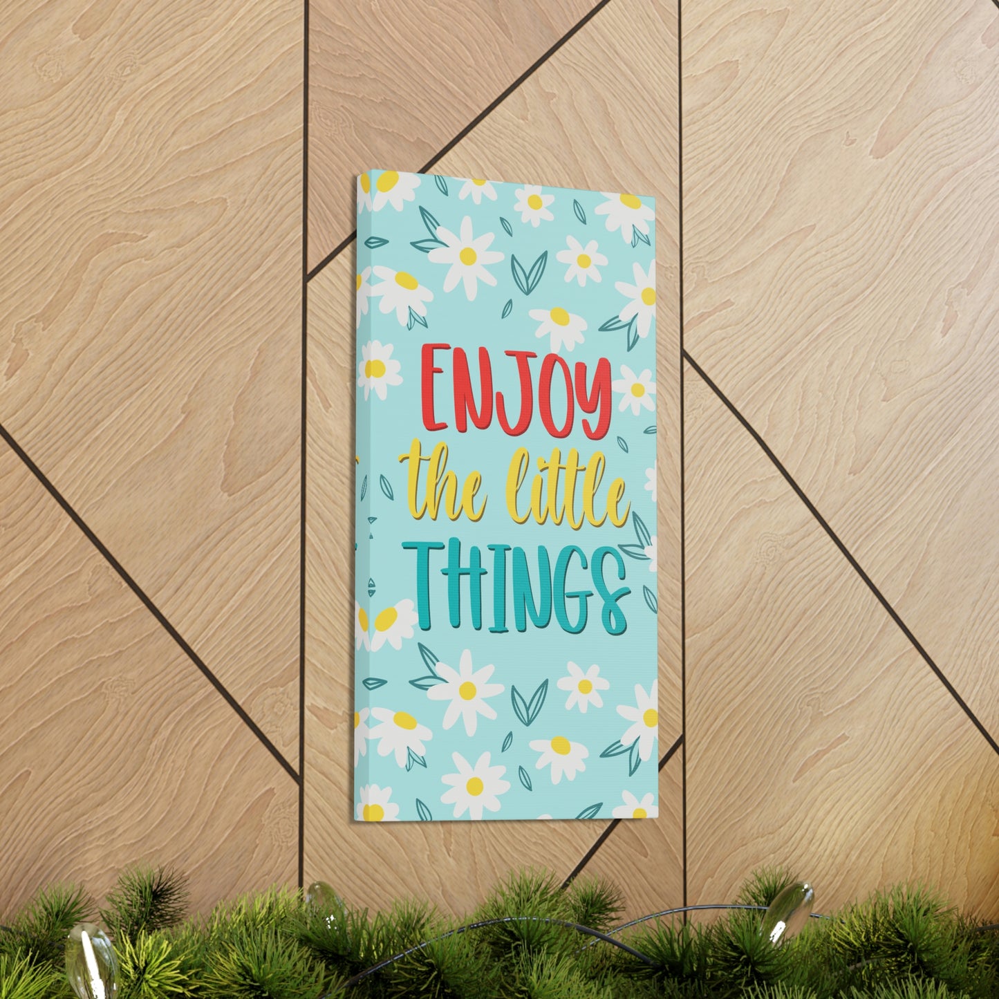 Enjoy The Little Things Aesthetic Classic Art Canvas Gallery Wraps