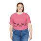 Camping Typography Minimal Art Unisex Jersey Short Sleeve T-Shirt