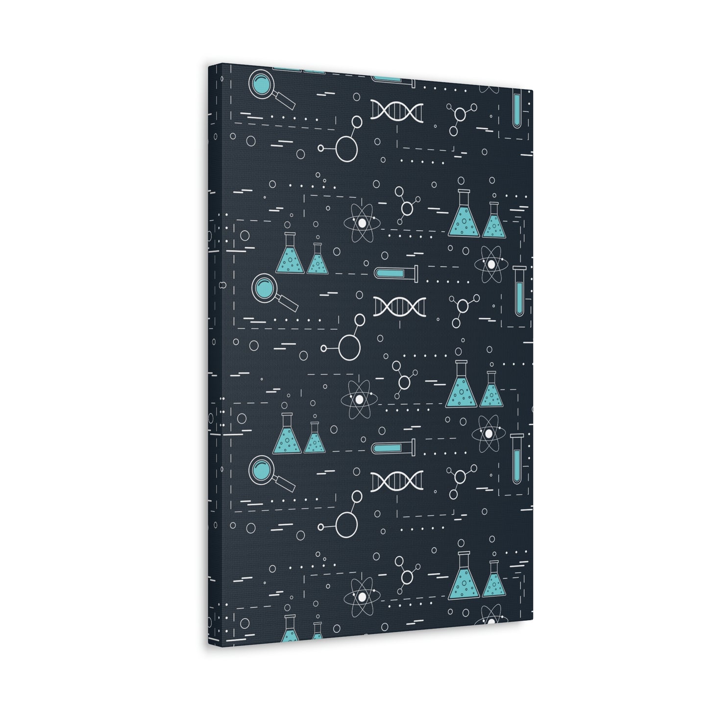 Chemistry Science Biology Pattern Scientist Educational Aesthetic Classic Art Canvas Gallery Wraps