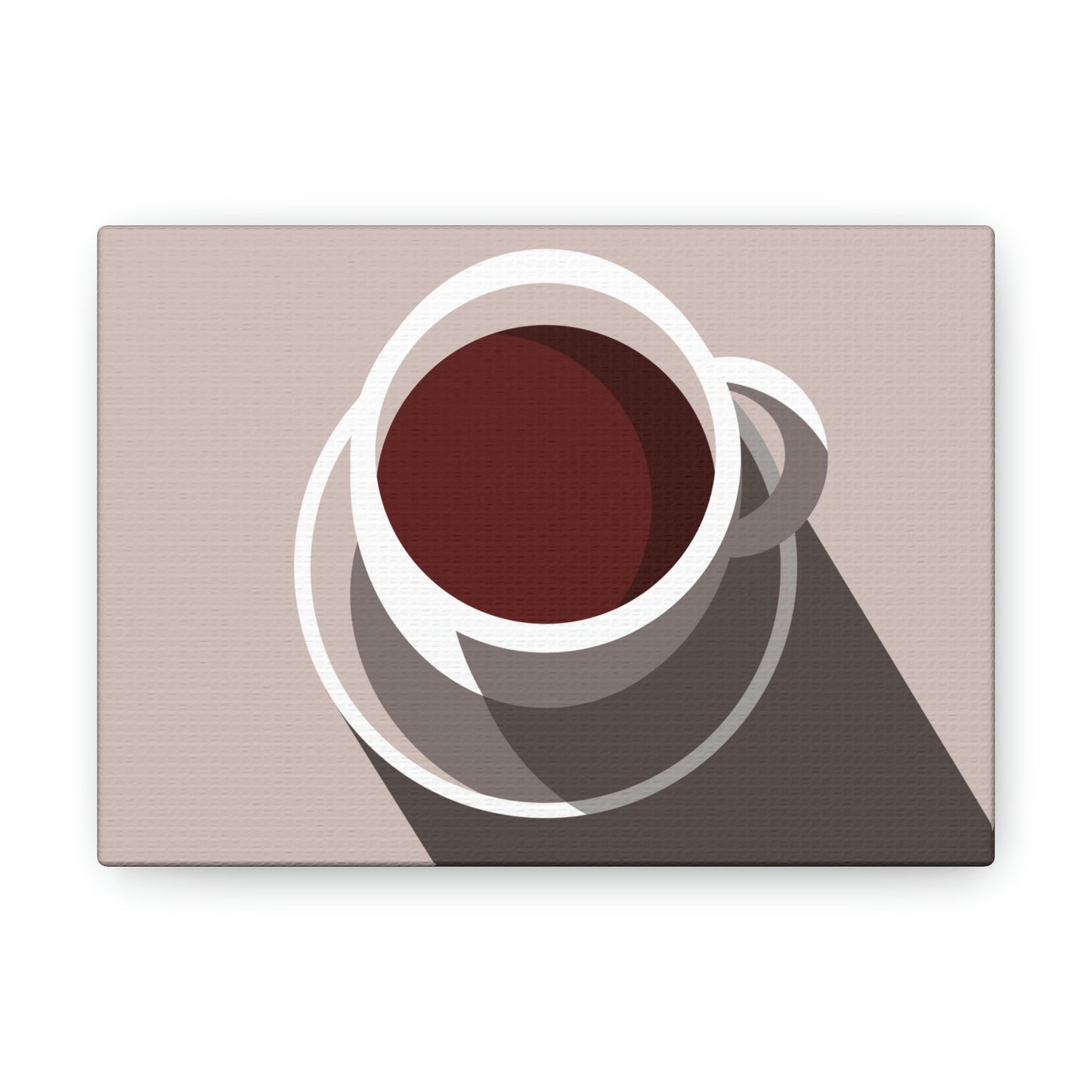 Cup Of Coffee Minimal Art Aesthetic Beige Aesthetic Classic Art Canvas Gallery Wraps