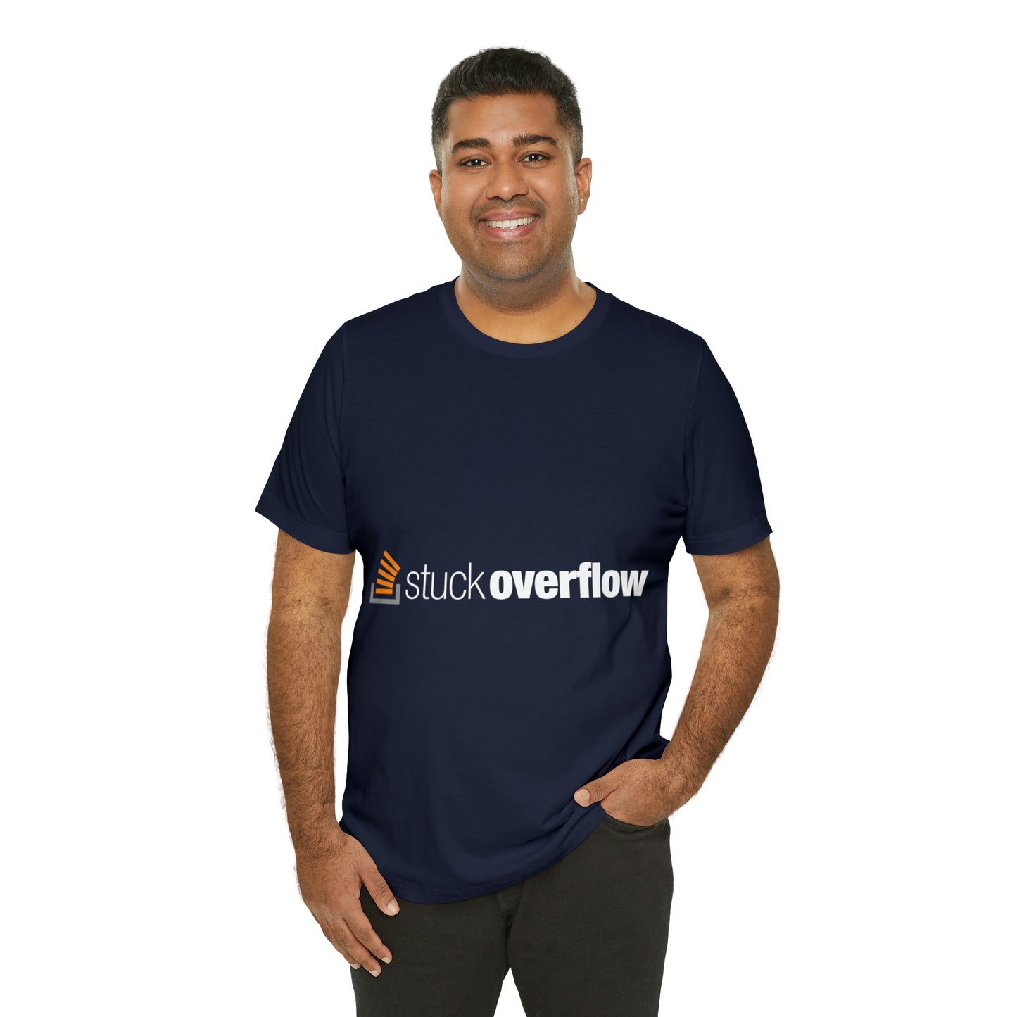 Stack Overflow Funny IT Developer Programming Nerdy Unisex Jersey Short Sleeve T-Shirt