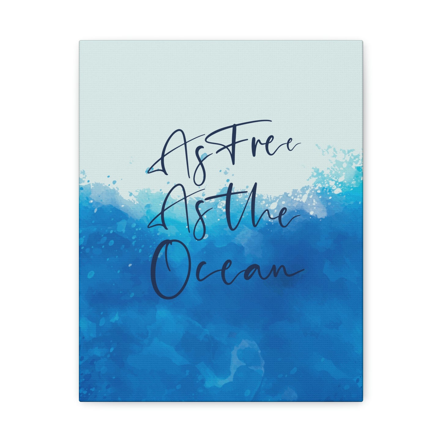 As Free As The Ocean Relationship Quotes Aesthetic Classic Art Canvas Gallery Wraps