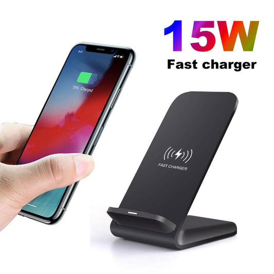 15W Qi Wireless Phone Charger Holder Auto-Adaptive Fast Charge Pad SP Ichaku [Perfect Gifts Selection]
