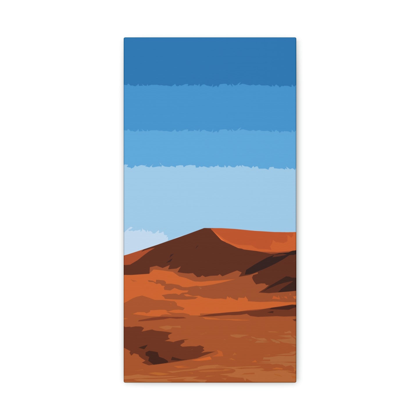 Landscape Desert Orange Sand Abstract Nature Modern Aesthetics Aesthetic Classic Art Canvas Gallery Wraps