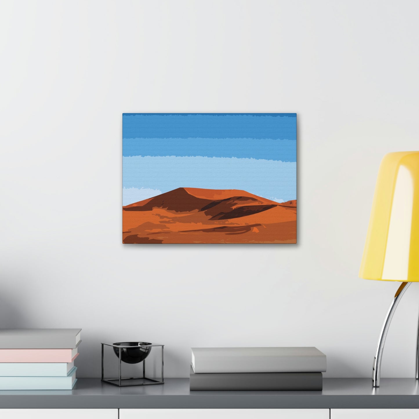 Landscape Desert Orange Sand Abstract Nature Modern Aesthetics Aesthetic Classic Art Canvas Gallery Wraps