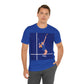 Tennis Player Blue Art Sports Team Unisex Jersey Short Sleeve T-Shirt